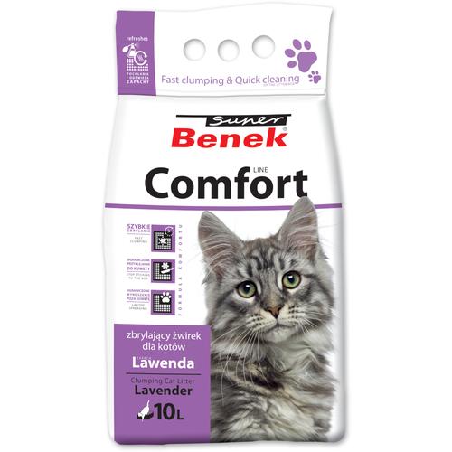 Sparpaket: 2x10l Super Benek Comfort Lavender Katzenstreu