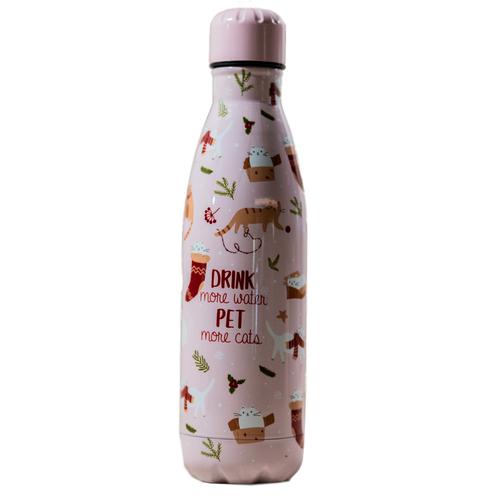 TIAKI Cat Lovers Water Bottle 500ml Katze