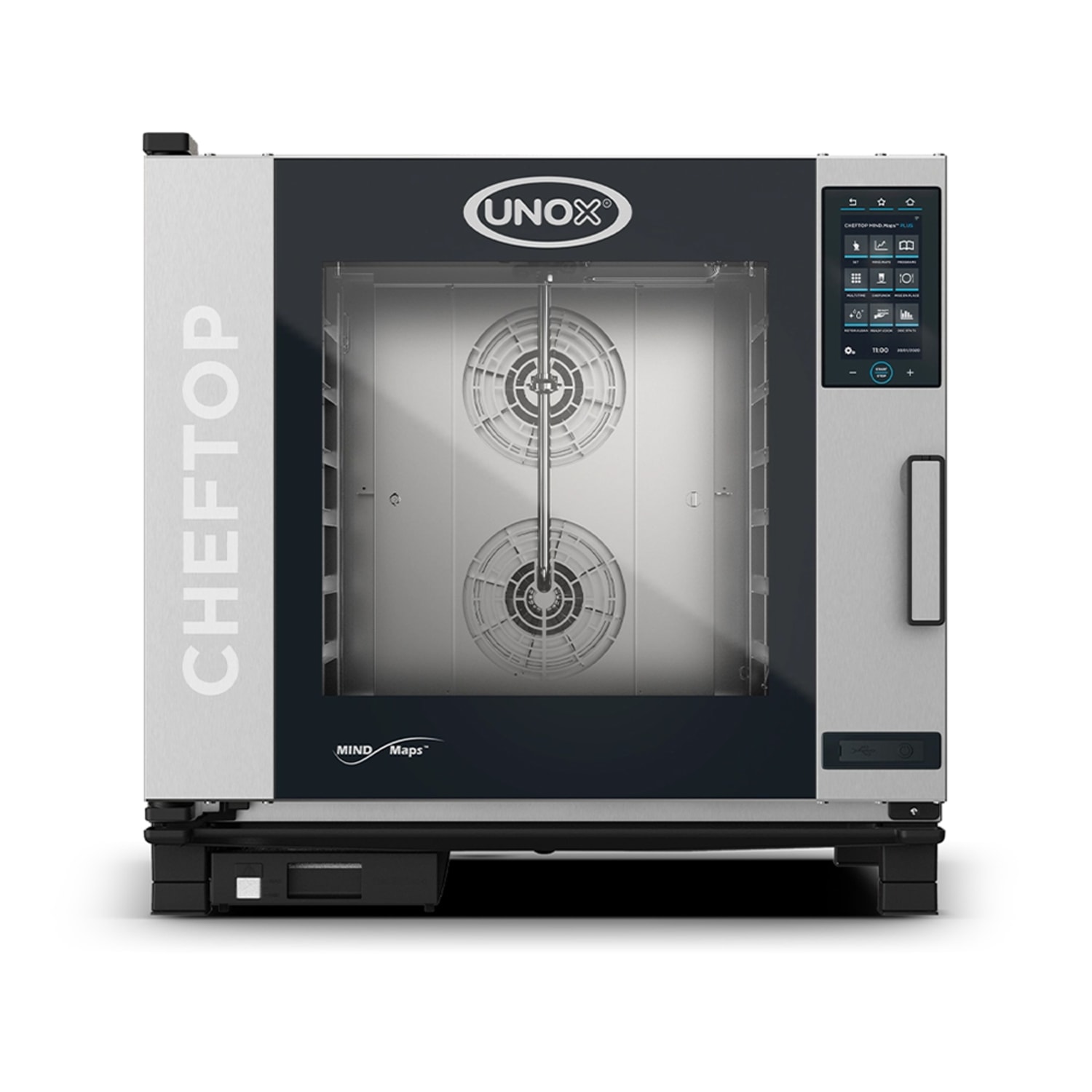 Unox CHEFTOP MIND.Maps Half Size Combi Oven - Boiler Based, 208v/1ph, Stainless Steel, XAVC-06FS-EPRM