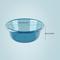 TEMU Classic Round Plastic Basin, Large, Polished , Multipurpose Basin For Kitchen, Bathroom, Dormitory, Laundry And Storage