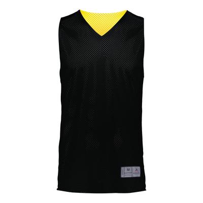 Augusta Sportswear 162 Youth Tricot Mesh Reversible 2.0 Jersey in Black/Gold size Medium | Polyester