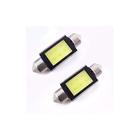 Aougo - 2 Stück Xenon Weiß 36 mm Auto cob led Kennzeichenbeleuchtung 6418 C5W 4 w LED-Lampen 12 v,
