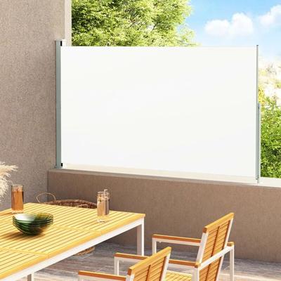 Seitenmarkise Ausziehbar,Windschutz Sonnenschutz Markise,Balkon Sichtschutz 180x300 cm Creme Image