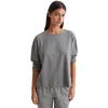 Pyjamaoberteil MARC O'POLO "Mix & Match Cotton-Woven", Damen, Gr. XL, grau (nordic grau), Jersey, Obermaterial: 100% Baumwolle, casual, relaxed fit hüftlang, Rundhals, Langarm, Shirts, Rundhalsausschnitt, Seitenschlitze, langärmelig, Baumwolle