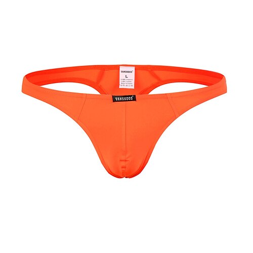 Herren Bademode Badehosen Schwimmen Tanga Elastische Taille Glatt Atmungsaktiv Weich Outdoor Casual Täglich Hawaiianisch Stilvoll Schwarz Weiß Mikro-elastisch Image
