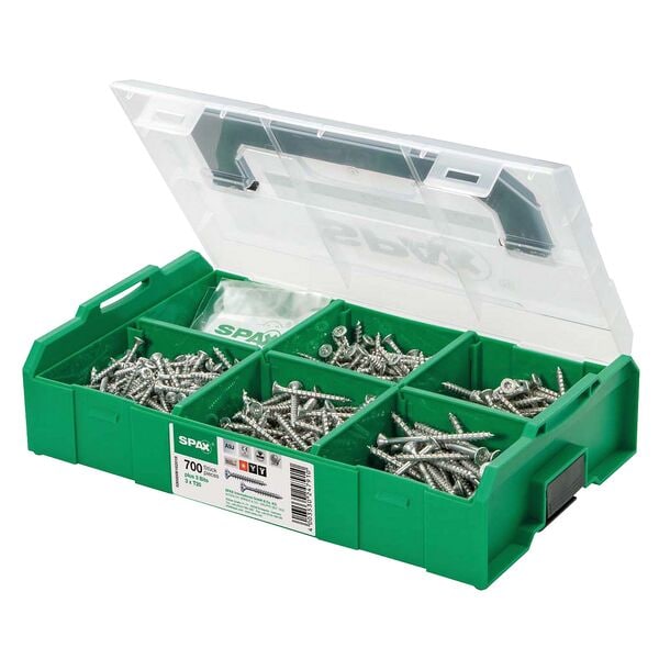 SPAX Holzschrauben-Sortiment »L-BOXX Mini WIROX« 703 Teile Image