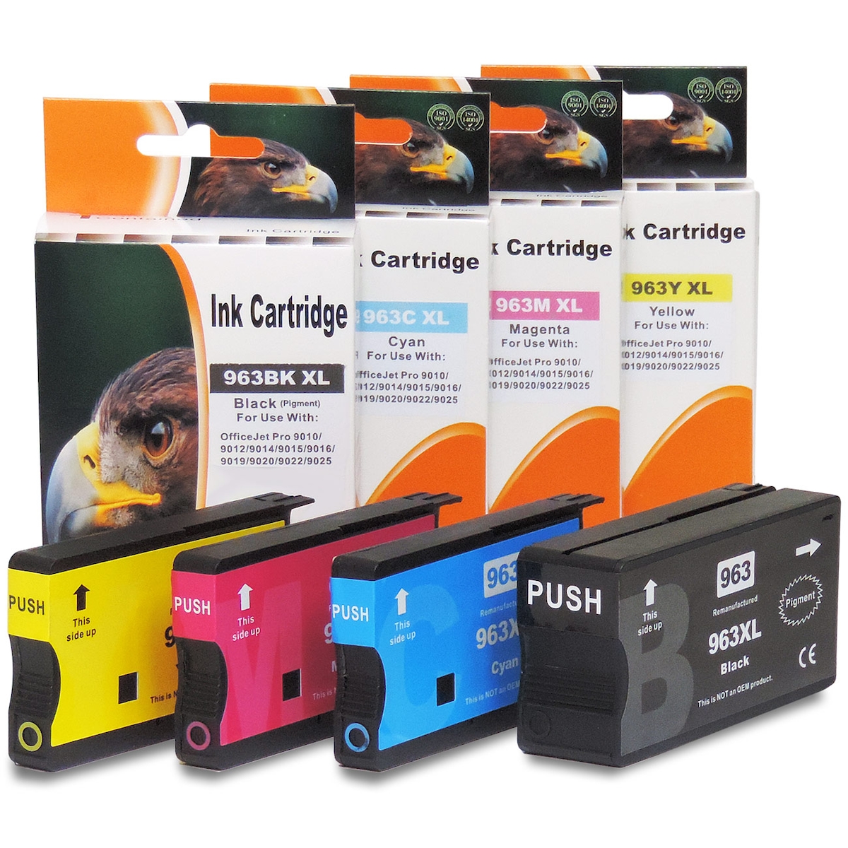 D&C HP 963XL Kompatibel 4er Set Tintenpatronen für HP OfficeJet Pro 9023 Image