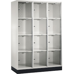 C+P Schließf.schrank 8470A302S10002 Acrylglastüren 1750x1220x500mm lgr Image