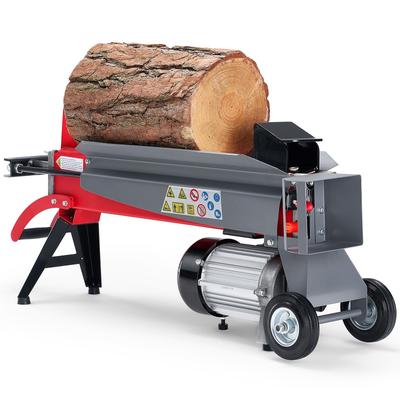 Electric Log Splitter, 6.5T Force, 3400 RPM Log Splitter with 1.75 HP Powerful Motor for 20.5 x 9.8" Logs, for Gardening