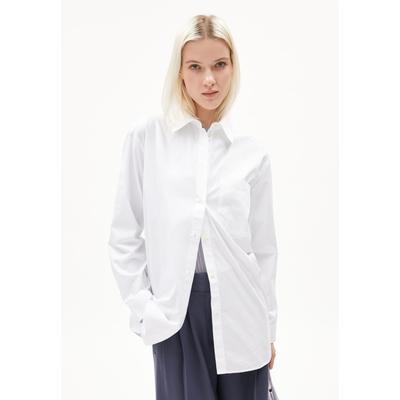 MAALGAA - Frauen Loose Fit Bluse - weiss (Größe: S)