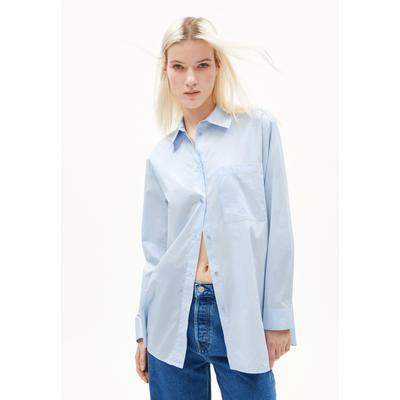 MAALGAA - Frauen Loose Fit Bluse - blau (Größe: S)