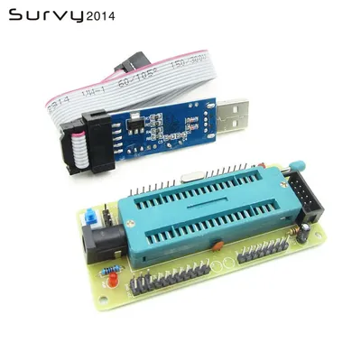 AVR ATMEGA16 Mindest System Board ATmega32 + USB ISP USBasp Programmierer Für ATMEL Image