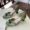 Neue Frauen Kleid Schuhe High Heels Mary Janes Schuhe Denim Pumps Riemchen Damen Schuh Büro Zapatos