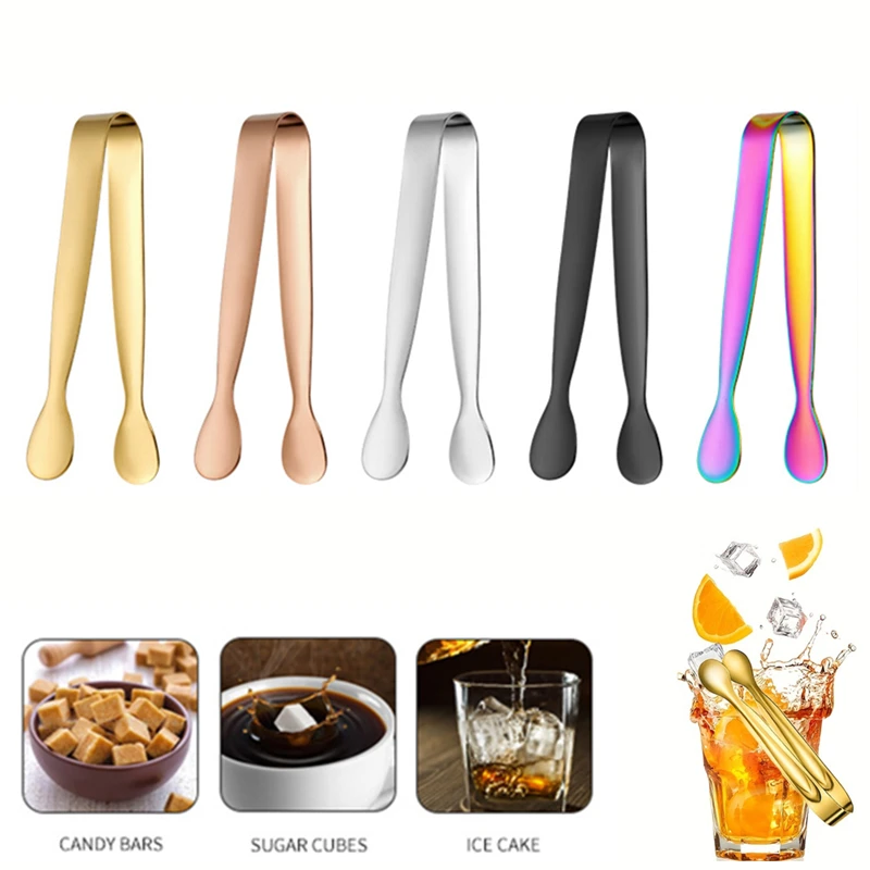 Eis zange 304 Edelstahl Clip Bar Eiswürfel Picker Lebensmittel Grill Clip Grill Clip Eis klemme Werkzeug Küchen utensilien Image