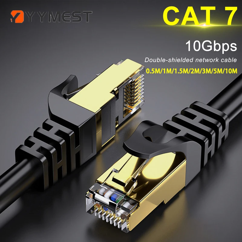 CAT7 Ethernet-Kabel 10 GB RJ45 LAN-Netzwerkkabel Netzwerk-Ethernet-Patchkabel CAT 7-Netzwerkkabel für Computer-Router Laptop Image