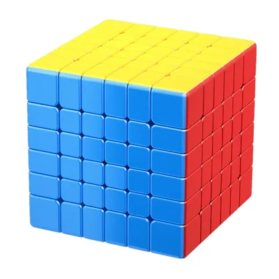 Meilong 6x6 v2 61mm neue Größe Meilong 6m magnetische Version Zauberwürfel profession elle Cubo Magico Puzzle Spielzeug für Kinder Kinder Geschenk Image