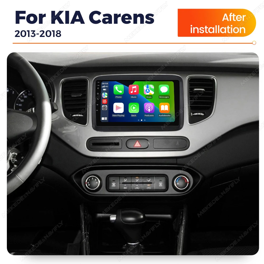 MEKEDE WIFI + 4G Carplay Android Auto Multimedia Player Für KIA Carens 2013-2018 2 din Auto Radio GPS Navigation Stereo Kopf Einheit Image