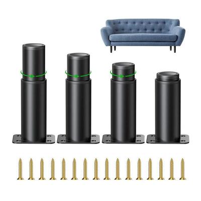 4 Stück verstellbare Möbelbeine, 8 cm verstellbare Küchenbeine, verstellbare Höhe ist 0–40 mm, Image