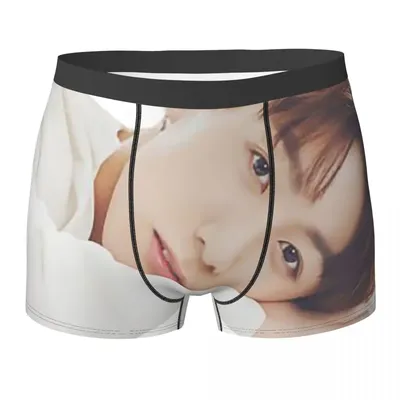 Boxer Unterhose Shorts Jungkook Höschen Herren Atmungsaktive Unterwäsche für Homme Mann Freund Image