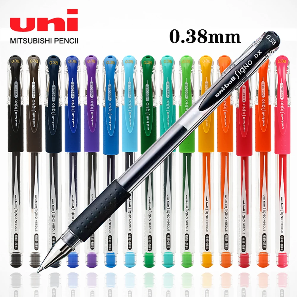 15 Farben UNI 0,38 mm Farbgelstift Uniball Signature Kugelschreiber UM-151 Extrem feine Schreibwaren für Schüler zum Schulanfang Image