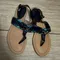 Coach Shoes | Blue Coach Ladies "Sammy" Ladies Fashion Sandal 7.5 Sammy Thong Sandals | Color: Blue/Silver | Size: 7.5