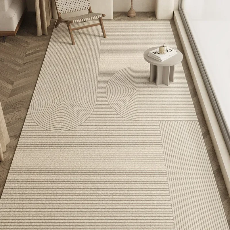 PVC Balcony Floor Mat Waterproof Leather Carpet Non-slip Rug Japanese Home Decoration Rugs for Kitchen Customizable Size 발코니 카펫