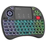 Mini keyboard TechTide X8 2.4GHz Wireless keyboard with Touchpad Backlit for PC/Android TV box/For ipad (Korean)