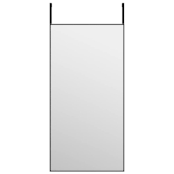 vidaXL Türspiegel Schwarz 40x80 cm Glas und Aluminium Image