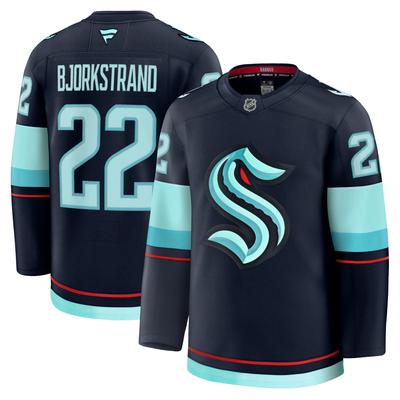 Seattle Kraken Fanatics Branded Premium Heimtrikot - Blau - Oliver Bjorkstrand - Herren Image