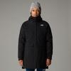 Funktionsmantel THE NORTH FACE, Damen, Gr. M, schwarz (tnf schwarz), Web, Obermaterial: 100% Polyester, unifarben, sportlich, Langarm, Mäntel
