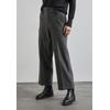 Bootcuthose STREET ONE, Damen, Gr. 44, Länge 30, grau (echo grau meliert), Stoff, 72% Polyester, 24% Viskose, 4% Elasthan, unifarben, casual, comfort fit lang, Hosen, High Waist