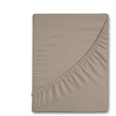 Spannbettlaken GOOD MORNING "Flanell", beige (sand), B:90cm L:200cm, Flanell, Obermaterial: 100% Baumwolle, Laken, Baumwolle, Flanell, Biber, Rundumgummi, 25 cm Höhe Image
