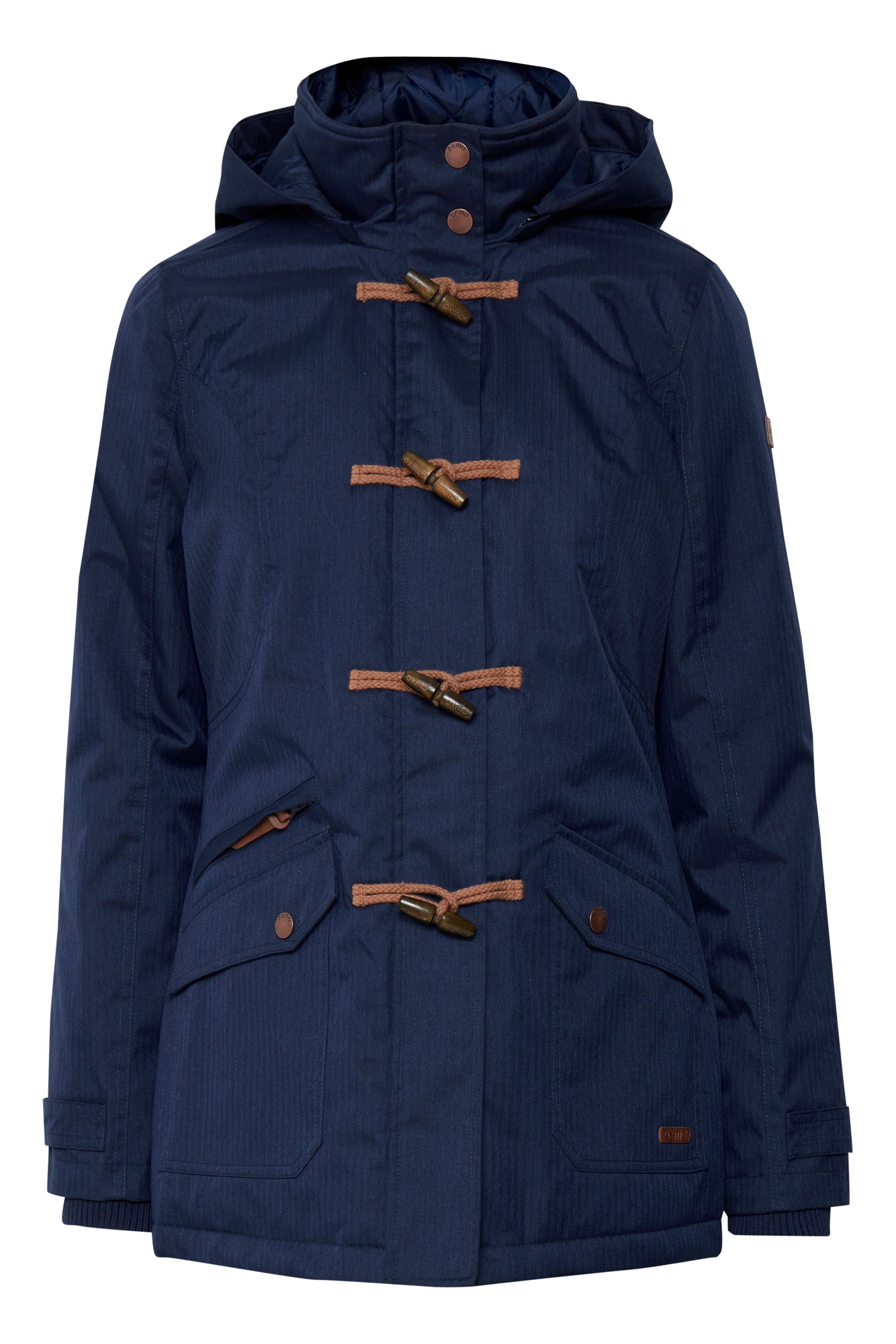 Langmantel OXMO "Parka OXBrooke", Damen, Gr. M, blau (insignia b), Obermaterial: 100% Polyester PES., Mäntel