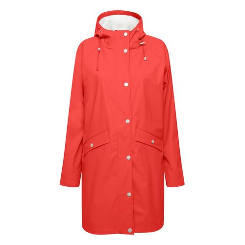 Regenjacke ICHI ""Regenjacke IHTazi"" Gr. S, rot (poppy red) Damen Jacken