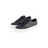 Plateausneaker TOMMY HILFIGER "VULC LEATHER SNEAKER MONOGRAM", Damen, Gr. 39, schwarz, Leder, Lederimitat, sportlich, Schuhe, Freizeitschuh, Halbschuh, Schnürschuh mit Allover-Logoprint