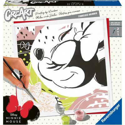 Malen nach Zahlen RAVENSBURGER "CreArt, Timeless Minnie", bunt, Malvorlagen, KinderB:20cm H:20cm, Made in Europe, B:20cm H:20cm Image