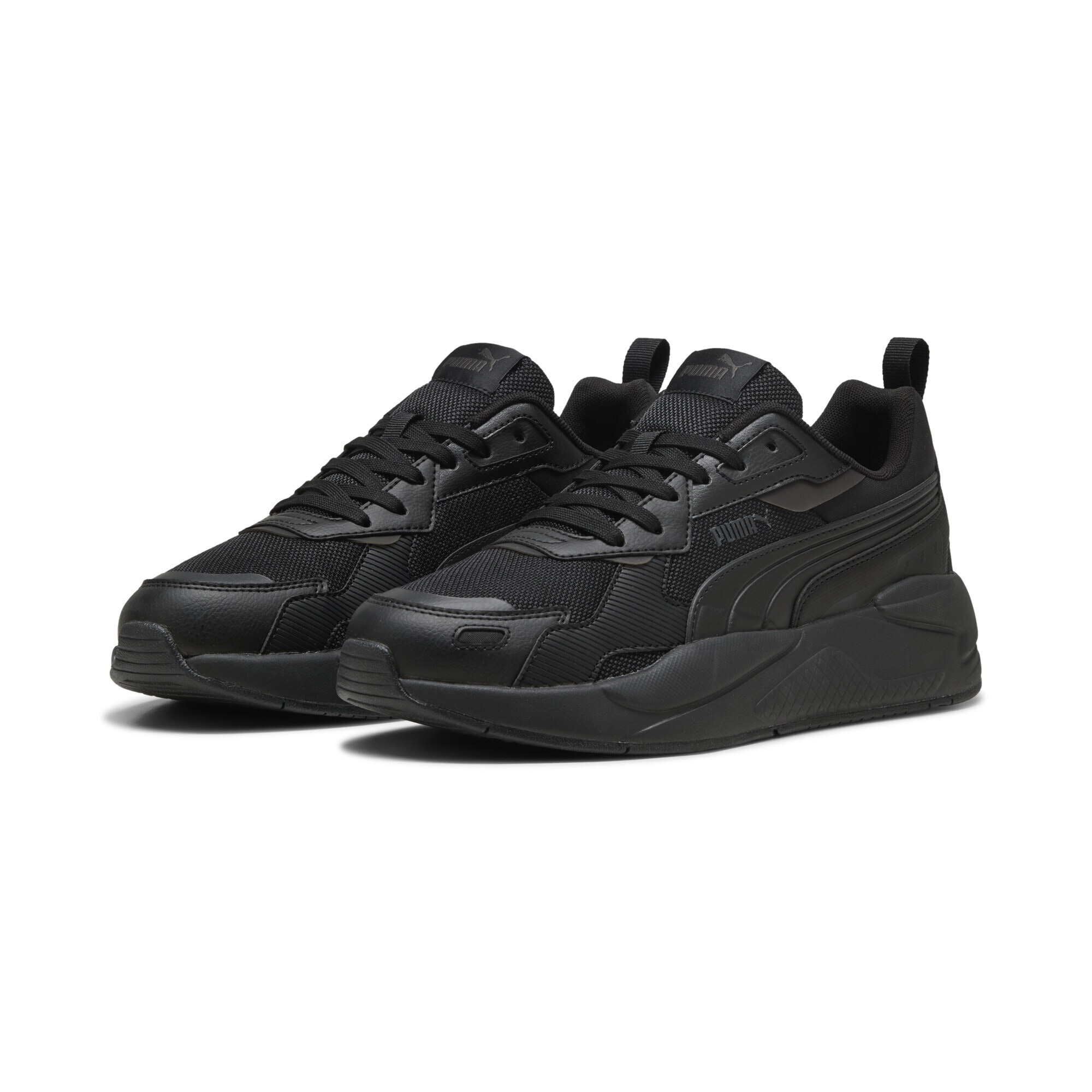 Sneaker PUMA "X-Ray 3 Sneakers Erwachsene", Damen, Gr. 42.5, grau (schwarz flat schwarz gray), Obermaterial: Textil, Synthetik; Futter: Textil; Innensohle: Textil; Laufsohle: Gummi, Schuhe Sneaker