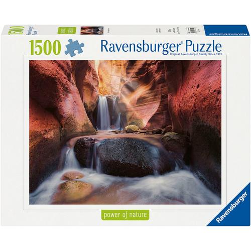 Puzzle RAVENSBURGER ""power of nature, Der Wasserfall im Red Canyon"" Puzzles bunt Kinder Made in Germany; FSC - schützt Wald weltweit