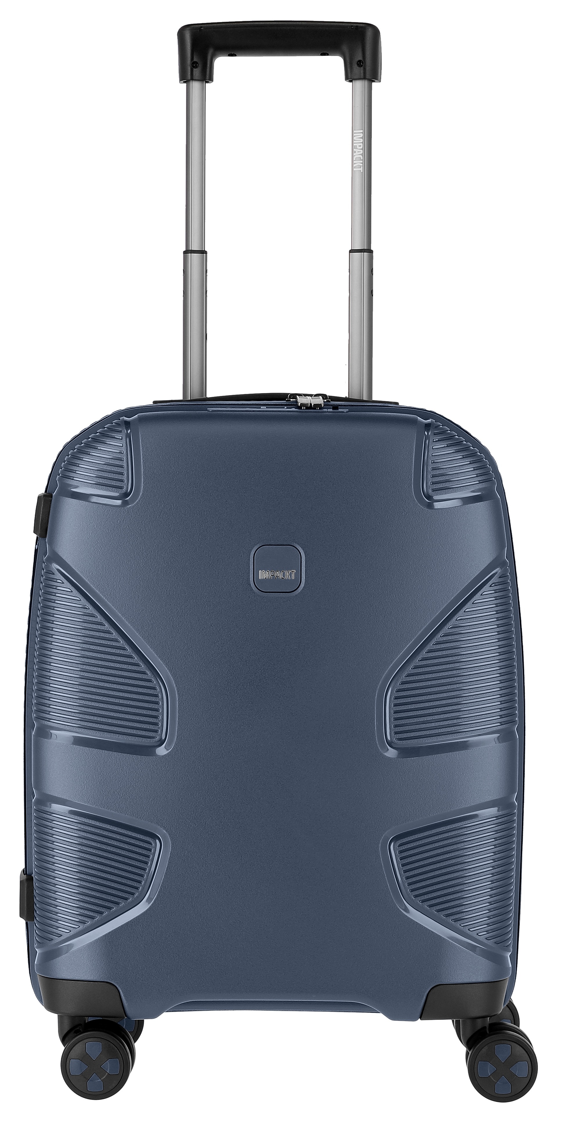 Hartschalen-Trolley IMPACKT "IP1, verschiedene Größen und Farben", Gr. B/H/T: 40cm x 55cm x 20cm 38 l, blau (glacier blau), Polypropylen, unifarben, Koffer, Hartschalen-Koffer vegan Koffer Reisegepäck USB-Port TSA Zahlenschloss Image
