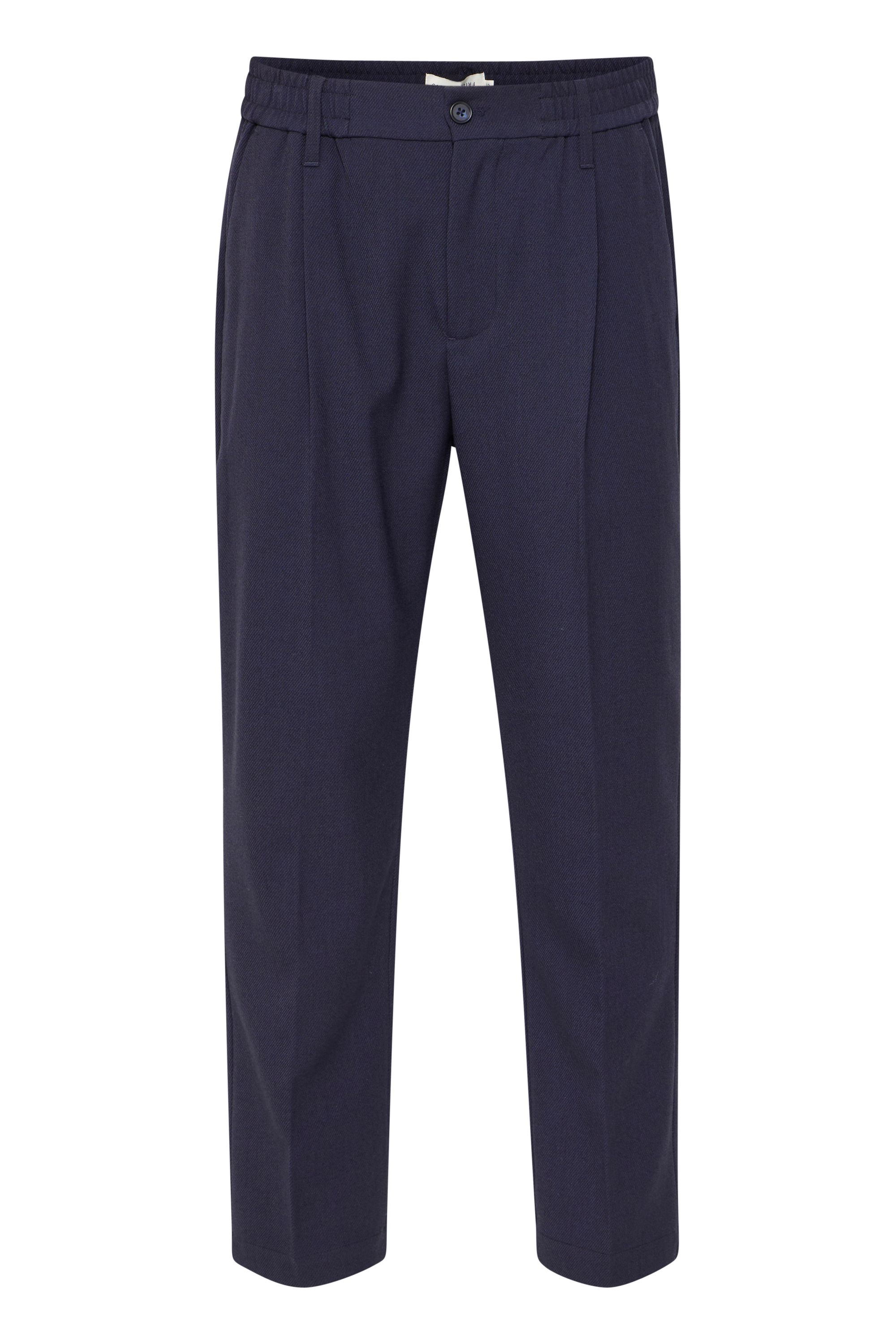 Stoffhose CASUAL FRIDAY "Stoffhose CFMARC 0179 ´wollen´pants", Herren, Gr. 36, Länge 34, blau (schwarz navy), Obermaterial: 88% Polyester PES. 8% Viskose CV. 4% Elasthan EL., Hosen Stoffhose
