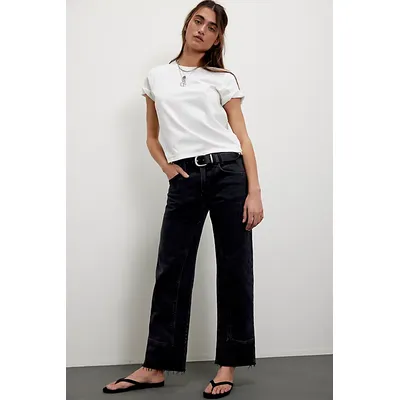 We The Free Risk Taker Mid-Rise Jeans at Free People in Main Squeeze, Size: 33