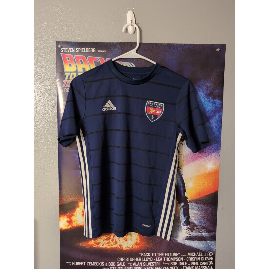 Adidas Shirts & Tops | Adidas Aeroready Blue Boy's Soccer Jersey Size L Sporting St Louis Mo #22 | Color: Blue | Size: Lb