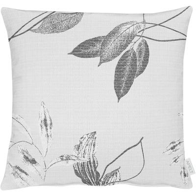 Kissenhülle APELT "1602" Gr. 1, schwarz-weiß (weiß, schwarz), B:49cm L:49cm, Polyester, Bezug: 80% Polyester, 20% Viskose, Kissenbezüge, ohne Füllung Image
