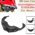 Per Ducati Streetfighter V2 V4 V4S 2018 2020 2022 2023 vera fibra di carbonio moto faro anteriore kit carenatura Surround inferiore