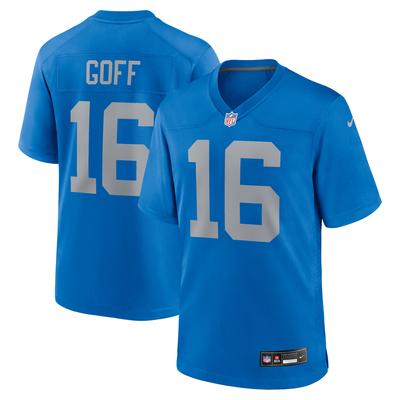 Detroit Lions Nike Game Throwback Ausweichtrikot - Blau - Jared Goff - Herren Image