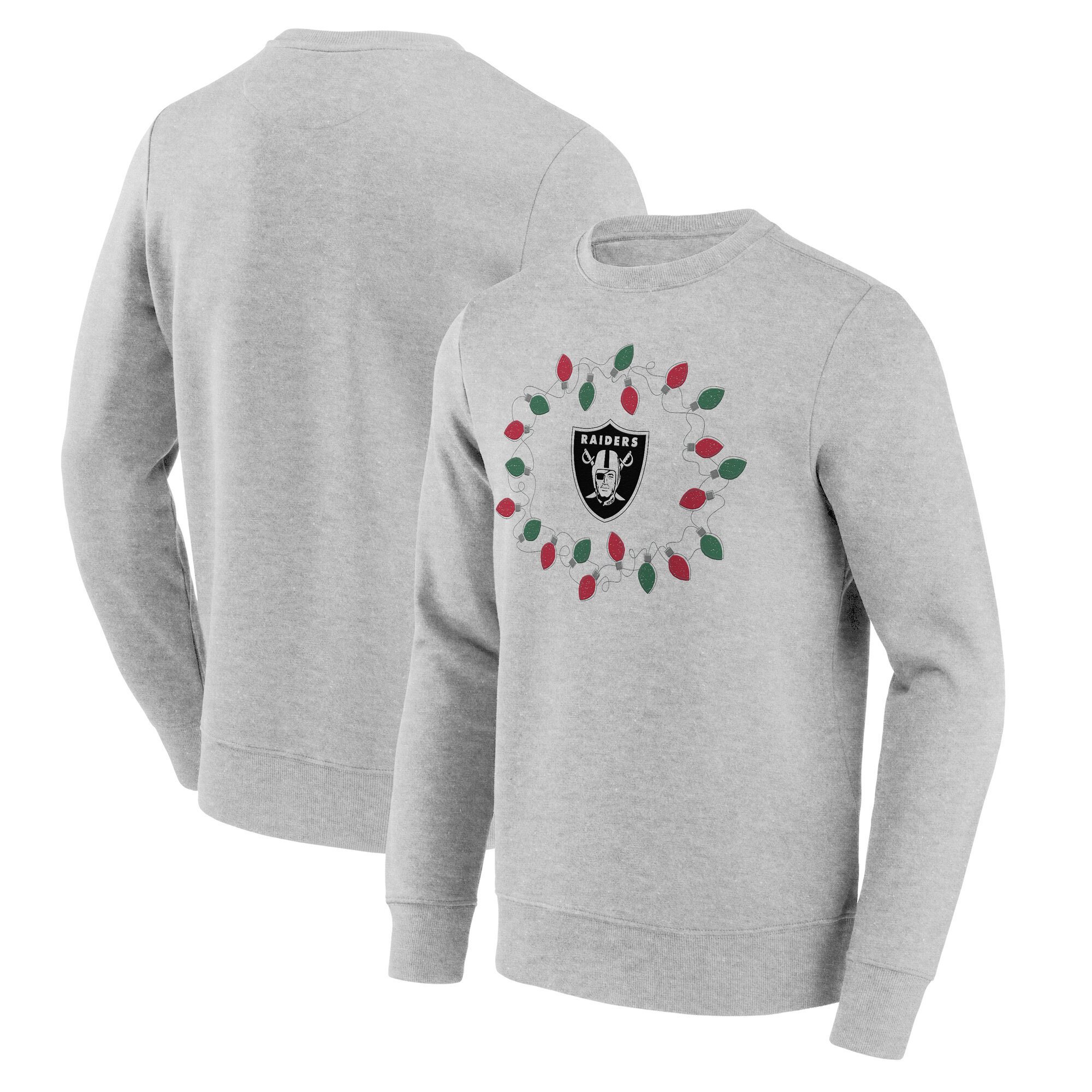 Weihnachts-Sweatshirt mit Rundhalsausschnitt der Las Vegas Raiders – Jugendliche Image