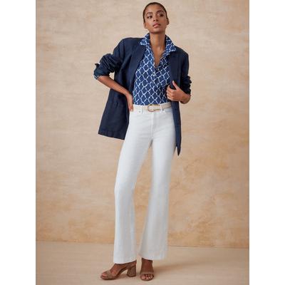 J.McLaughlin Women's Domino Jeans White, Size 10 | Cotton/Denim