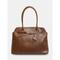 Vintage-Einkaufstasche aus Kunstleder mit goldenem Akzentriemen – elegante Handtasche für Damen, perfekt für die Arbeit und Freizeitausflüge