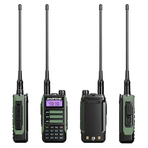 1 pz walkie-talkie tri band professionale da caccia prosciutto impermeabile a lungo raggio tipo-c caricabatterie vhf uhf radio portatile bidirezionale