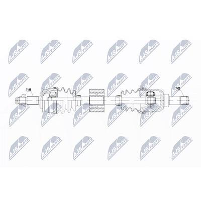 Nty Antriebswelle [Hersteller-Nr. NPW-FT-069] für Fiat, Ford, Lancia Image
